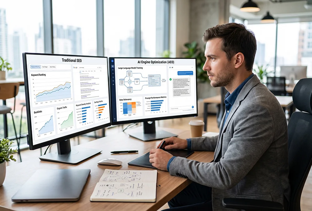 Difference between AI engine optimisation and Search engine optimisation