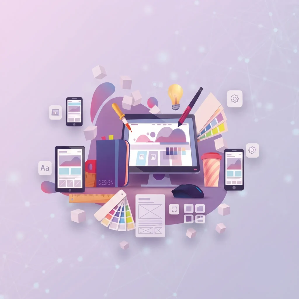 Graphic design workspace - Top Rated Web Design - Web Clinic Online